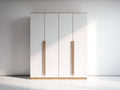 Armadio - Legno - 180x55x210 cm - Bianco-Rovere naturale - Moderno