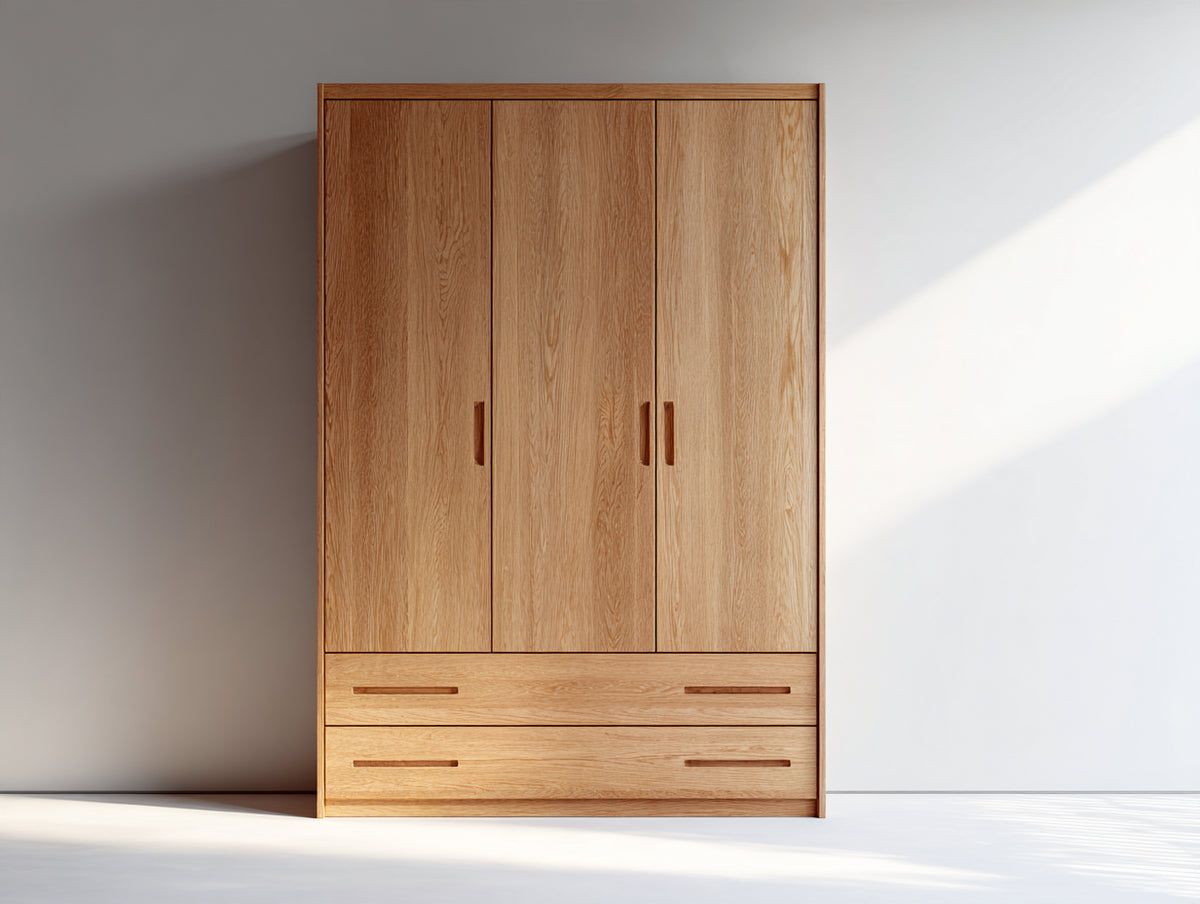 Armadio - Legno - 150x55x210 cm - Rovere naturale - Moderno