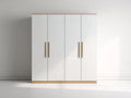 Armadio - Legno - 180x55x210 cm - Bianco-Rovere naturale - Moderno