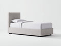 Letto singolo-Tessuto-200x90x100 cm-Beige-Stile moderno